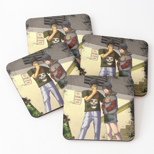Item preview, skater couple designed and sold by Monochromestore.