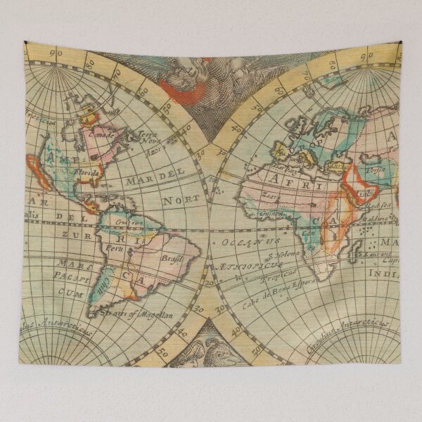 Item preview, Vintage World Map Artwork designed and sold by ThisIsMugLife.