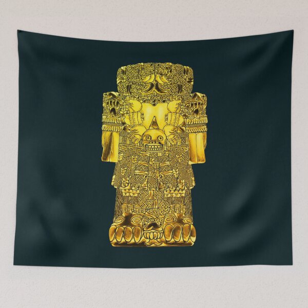 Item preview, Coatlicue - Aztec Mother of the Gods Gold Plate designed and sold by Aztectees.