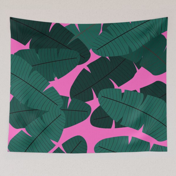 Aperçu de l'œuvre Imprimé feuille rose vif et vert créée et vendue par DemonicGloom.