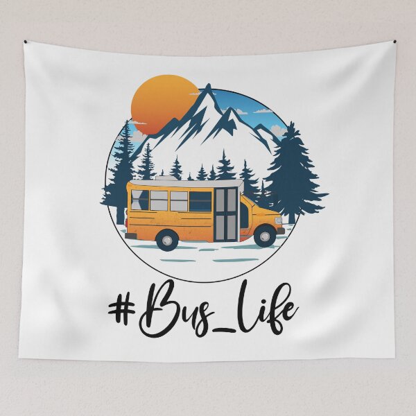 Item preview, hashtag bus life, tiny home lovers designed and sold by AymenAllel.