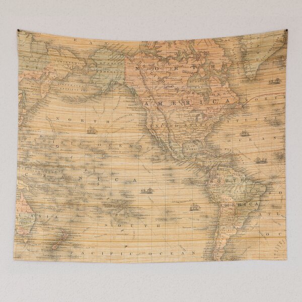 Item preview, Vintage World Map Artwork designed and sold by ThisIsMugLife.