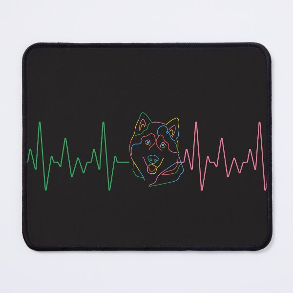 Item preview, A colouful german shepherd heartbeat design designed and sold by Doggymadness.