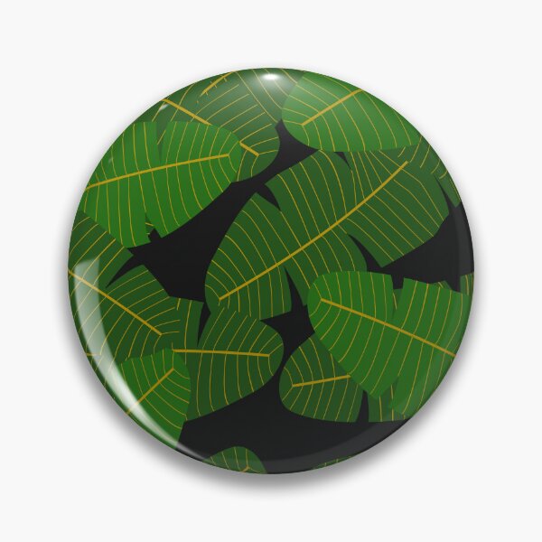 Item preview, Green and black leaf print designed and sold by DemonicGloom.