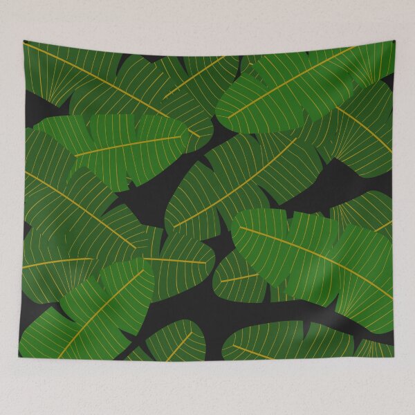 Item preview, Green and black leaf print designed and sold by DemonicGloom.