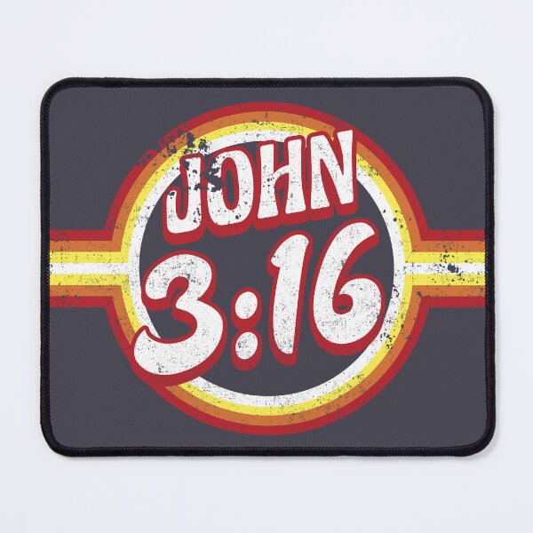 Item preview, John 3:16 - Bible Verse - Christian Scripture - New Testament - Inspiring Quotes - Grunge Retro designed and sold by Allwhopraisehim.