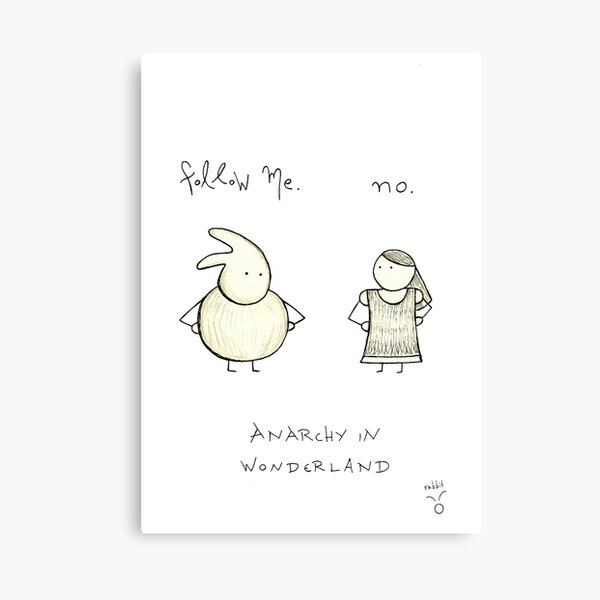 Anarchy in Wonderland Canvas Print