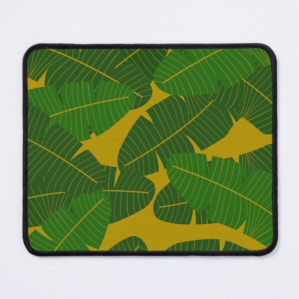 Item preview, Green and gold leaf print designed and sold by DemonicGloom.