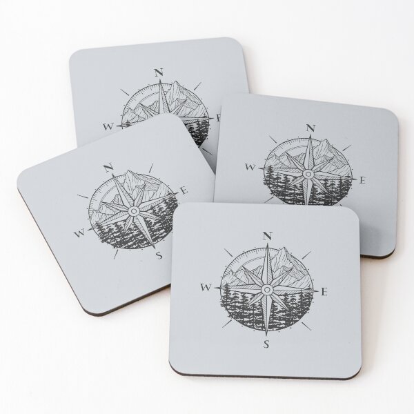 Item preview, Pacific Northwest Compass (Grey) designed and sold by Sarah Lumley.