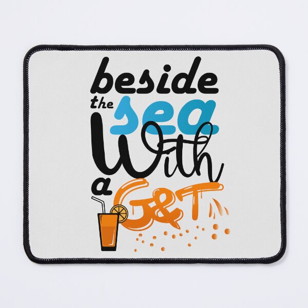Item preview, beside the sea with a g&t, summer, Vacation, Summer picnic, Travel, Surfing, Golden beach, Golden sand designed and sold by comeonyassine21.