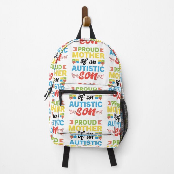 Artikelvorschau, Proud Mother Of An Autistic Son Autistic support Be Positive Aspire To Inspire Happy Life Apparel Essential Motivation Inspiration Joy Mood entworfen und verkauft von DesignByHeartUK.