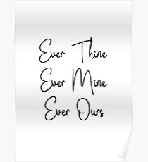 SATC, Carrie und Mr Big Zitate - immer dein, immer meins, immer unser Poster