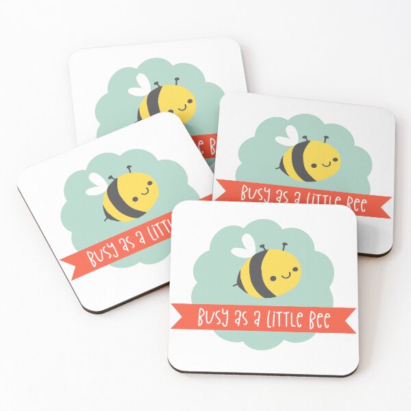 Item preview, Cute Honey Bees on Blue designed and sold by Heather Rosas.