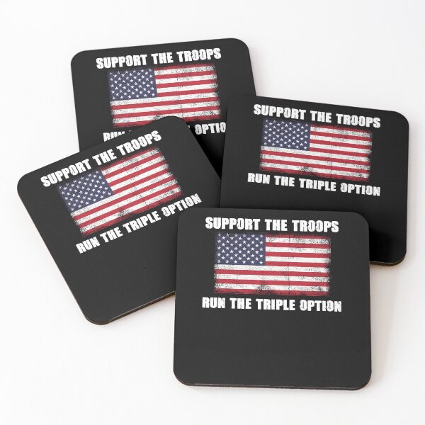 Item preview, Support the troops run the triple option designed and sold by margeretelser.