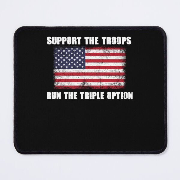 Item preview, Support the troops run the triple option designed and sold by margeretelser.
