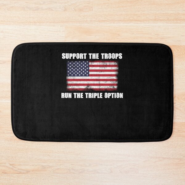 Item preview, Support the troops run the triple option designed and sold by margeretelser.