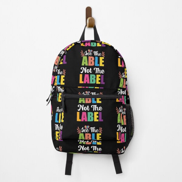 Item preview, See The Able Not The Label Be Positive Aspire To Inspire Happy Life Apparel Essential Motivation Inspiration Joy Mood designed and sold by DesignByHeartUK.
