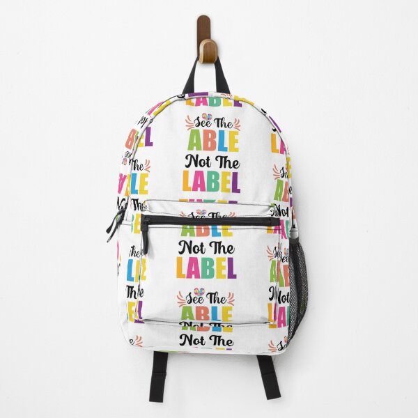 Item preview, See The Able Not The Label Be Positive Aspire To Inspire Happy Life Apparel Essential Motivation Inspiration Joy Mood designed and sold by DesignByHeartUK.