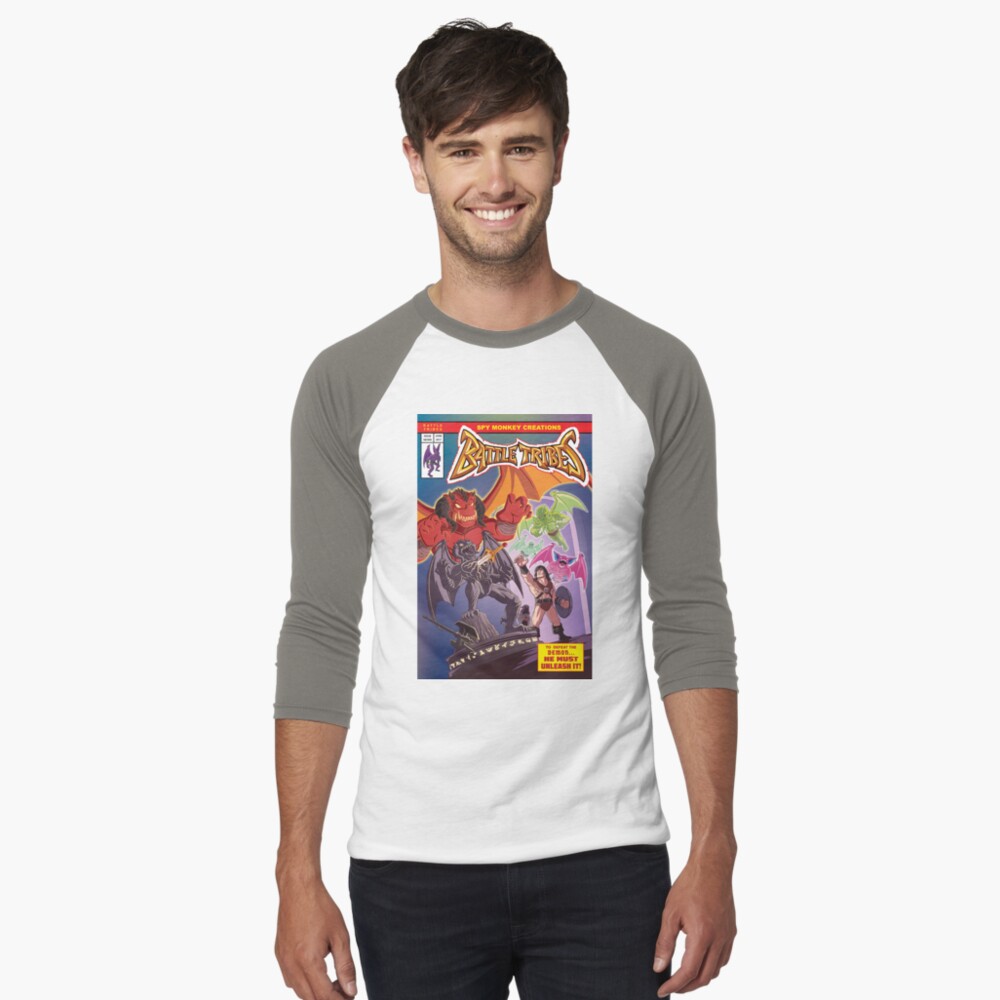 Item preview, Baseball ¾ Sleeve T-Shirt designed and sold by spymonkey.