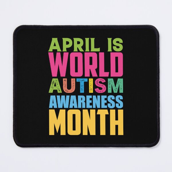 Item preview, April Is World Autism Awareness Month Autistic support Be Positive Aspire To Inspire Happy Life Apparel Essential Motivation Inspiration Joy Mood designed and sold by DesignByHeartUK.
