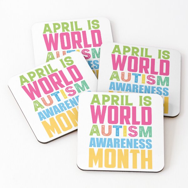 Item preview, April Is World Autism Awareness Month Autistic support Be Positive Aspire To Inspire Happy Life Apparel Essential Motivation Inspiration Joy Mood designed and sold by DesignByHeartUK.