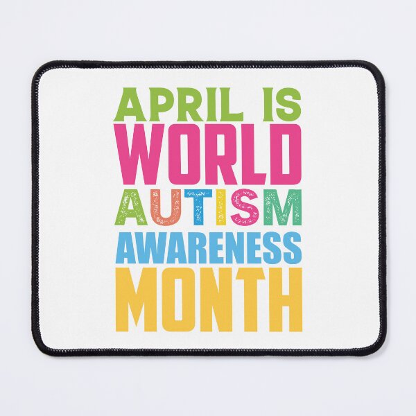 Item preview, April Is World Autism Awareness Month Autistic support Be Positive Aspire To Inspire Happy Life Apparel Essential Motivation Inspiration Joy Mood designed and sold by DesignByHeartUK.