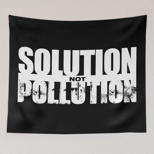 Item preview, SOLUTION not POLLUTION designed and sold by oldskooldesign.