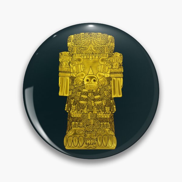 Item preview, Coatlicue - Aztec Mother of the Gods Gold Plate designed and sold by Aztectees.