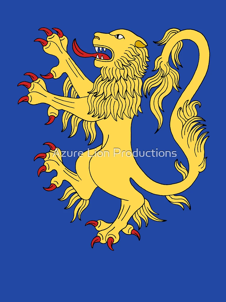 Thumbnail 6 of 6, Zipped Hoodie, Lion Rampant designed and sold by Azure Lion Productions.