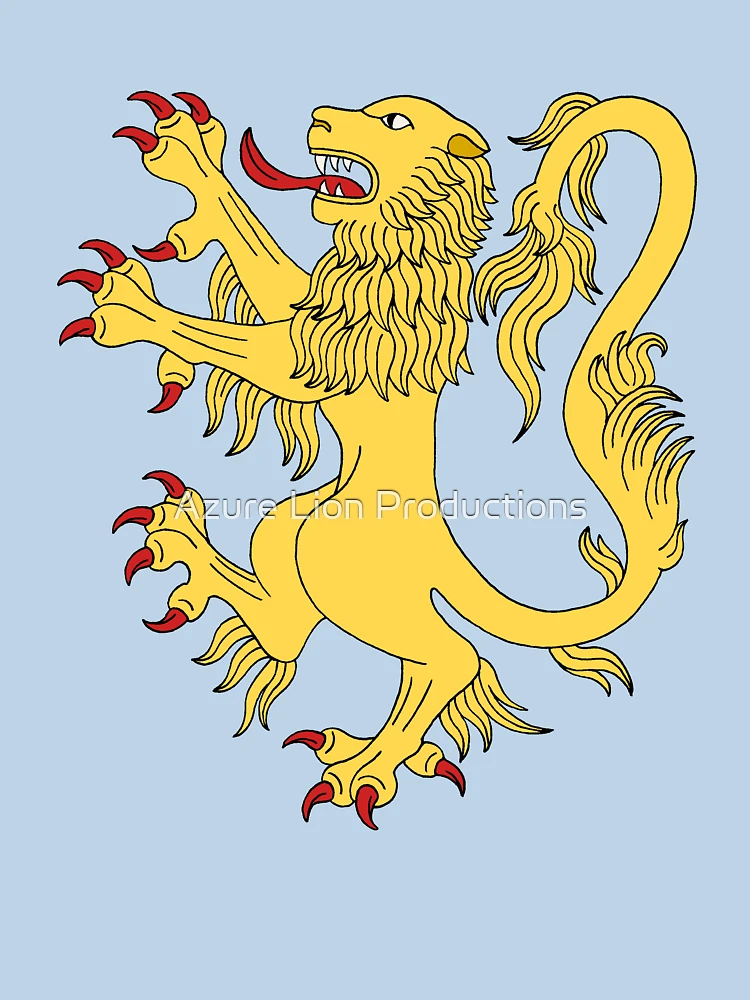 Thumbnail 7 of 7, Classic T-Shirt, Lion Rampant designed and sold by Azure Lion Productions.