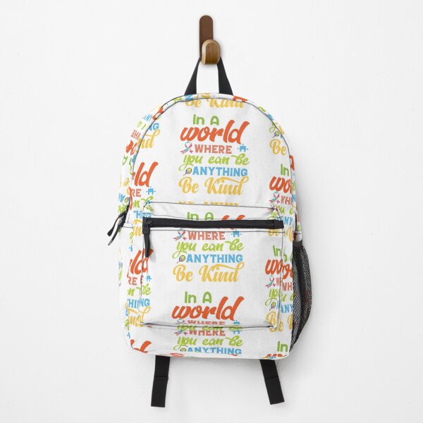 Artikelvorschau, In A World Where You Can Be Anything Be Kind Autistic support Be Positive Aspire To Inspire Happy Life Apparel Essential Motivation Inspiration Joy Mood entworfen und verkauft von DesignByHeartUK.