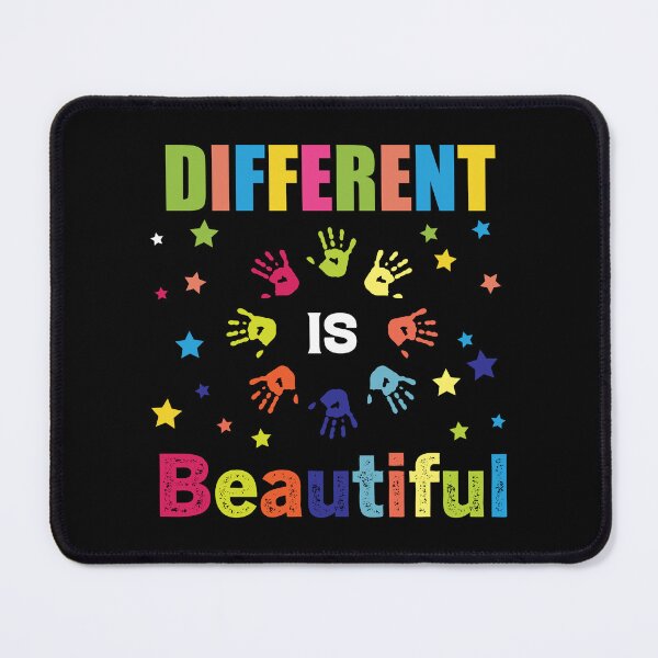 Item preview, Different Is Beautiful I am raising One Autistic support Be Positive Aspire To Inspire Happy Life Apparel Essential Motivation Inspiration Joy Mood designed and sold by DesignByHeartUK.