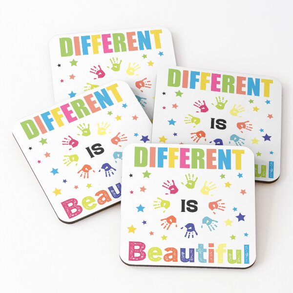 Item preview, Different Is Beautiful I am raising One Autistic support Be Positive Aspire To Inspire Happy Life Apparel Essential Motivation Inspiration Joy Mood designed and sold by DesignByHeartUK.