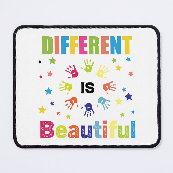 Item preview, Different Is Beautiful I am raising One Autistic support Be Positive Aspire To Inspire Happy Life Apparel Essential Motivation Inspiration Joy Mood designed and sold by DesignByHeartUK.