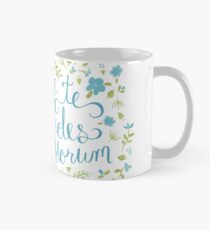 Don't Let the Bastards Grind You Down - Blue Floral Mug