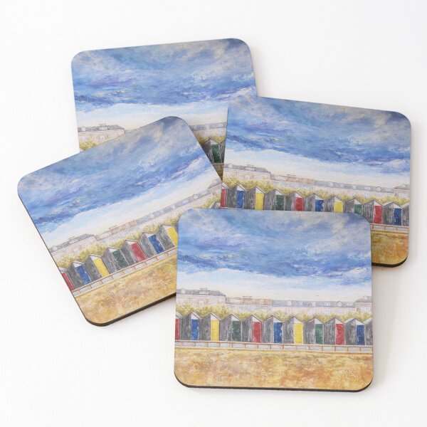 Item preview, Beach Huts in Summer Storm  designed and sold by Kathy Gales.
