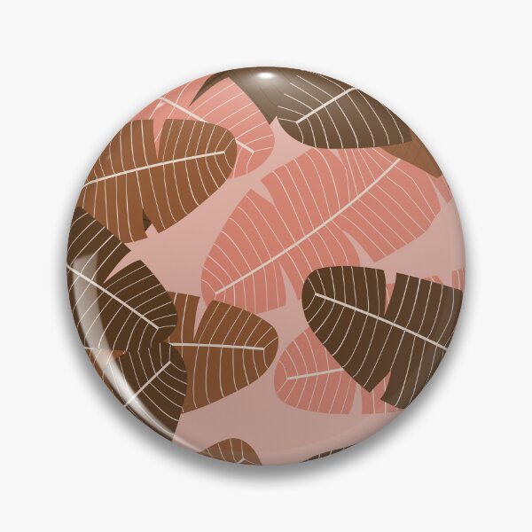 Item preview, Baby Pink and brown  leaf print designed and sold by DemonicGloom.