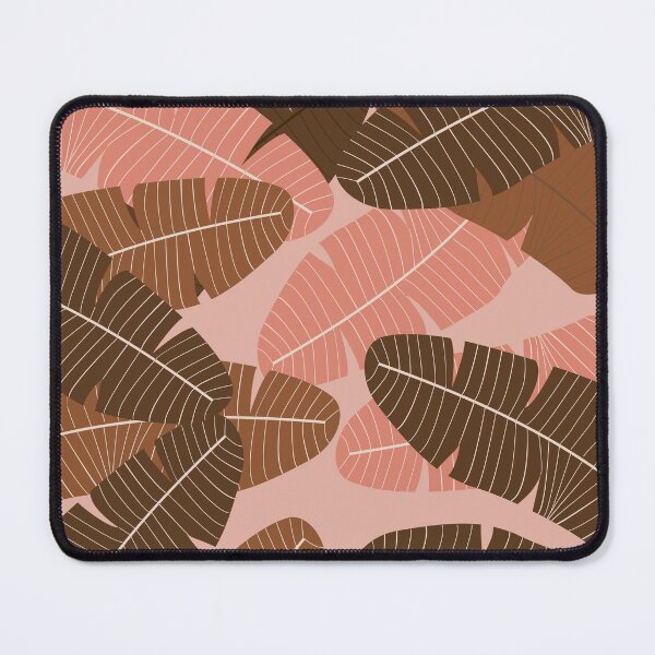 Item preview, Baby Pink and brown leaf print designed and sold by DemonicGloom.