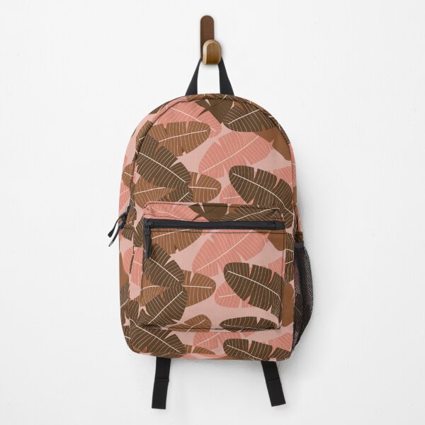 Item preview, Baby Pink and brown leaf print designed and sold by DemonicGloom.