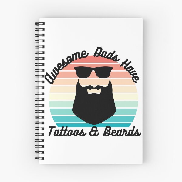 Item preview, Awesome Dads Have Tattoos and Beards designed and sold by CrossThunder.