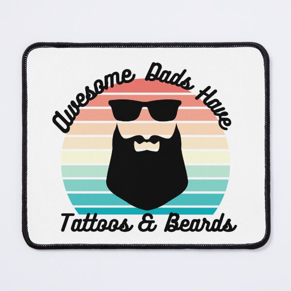 Item preview, Awesome Dads Have Tattoos and Beards designed and sold by CrossThunder.