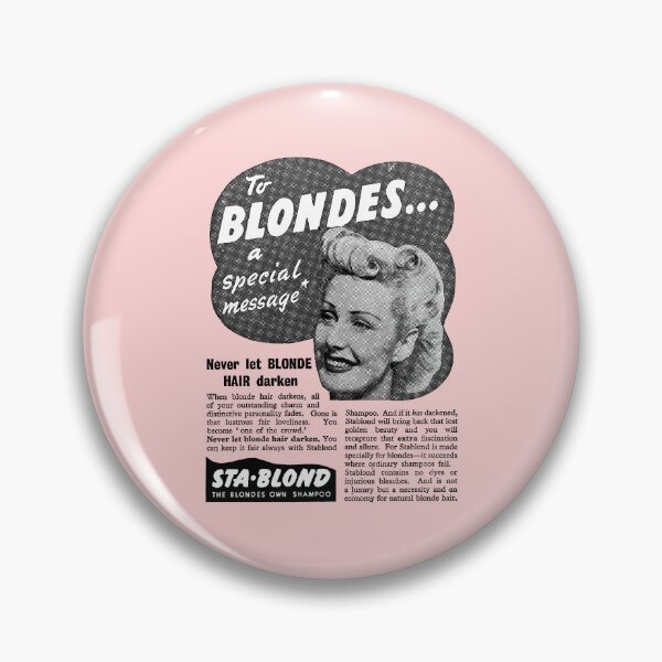 Item preview, SHAMPOO FOR BLONDE HAIR - ADVERT designed and sold by ThrowbackAds.