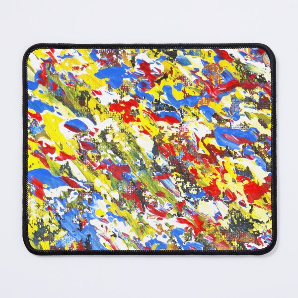 Item preview, Red, yellow and blue Abstract Art designed and sold by Kitslam Art.