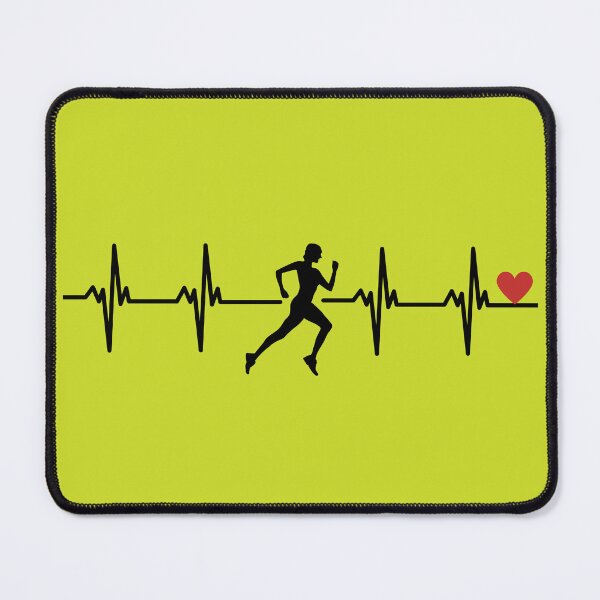 Item preview, Running Woman with Heartbeat designed and sold by HappyLife4U.