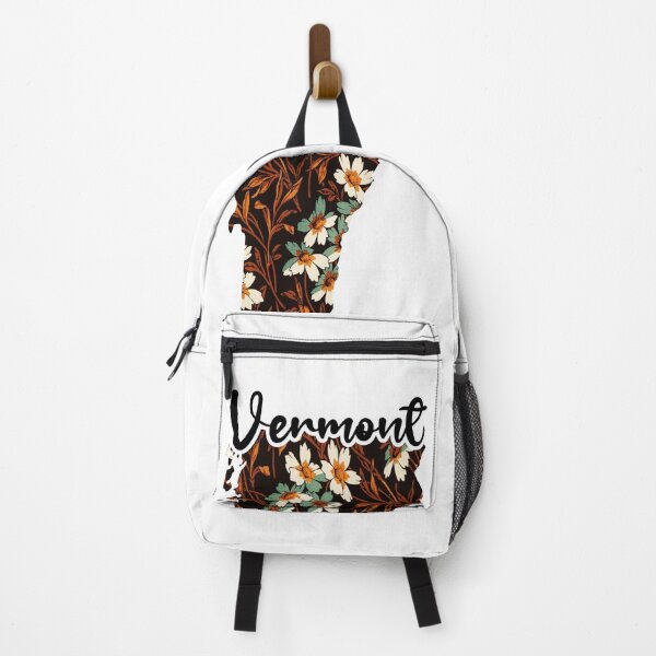 Item preview, Floral Map of USA States Vermont - Map of Vermont designed and sold by AmethystMurad.