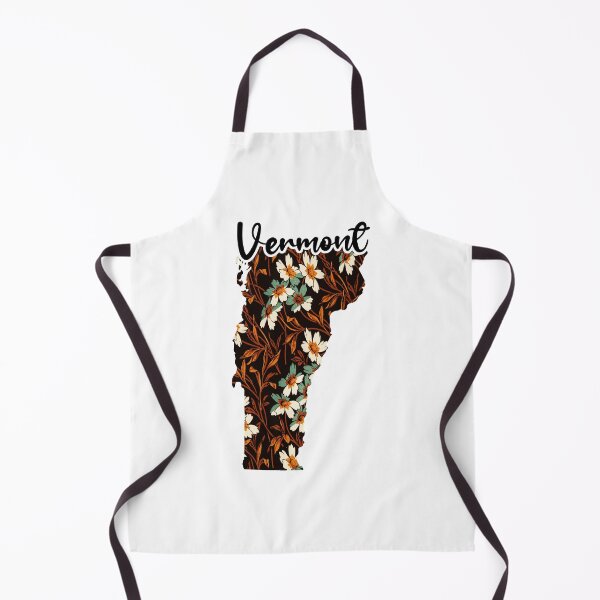 Item preview, Floral Map of USA States Vermont - Map of Vermont designed and sold by AmethystMurad.