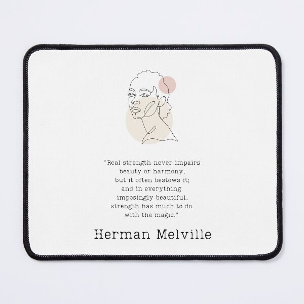 Item preview, "Real strength" - Herman Melville designed and sold by BookberryGarden.