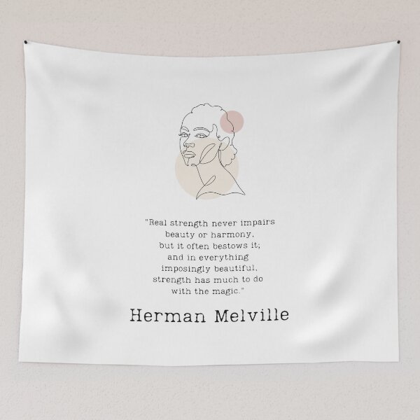 Item preview, "Real strength" - Herman Melville designed and sold by BookberryGarden.