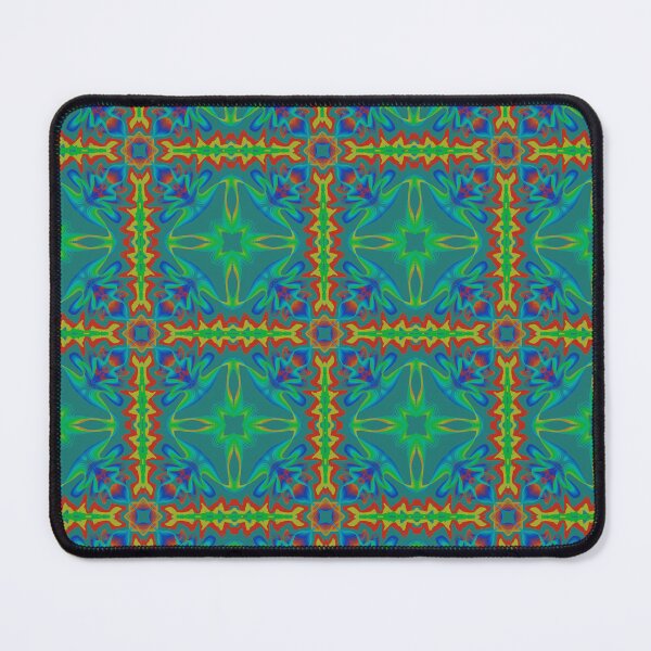 Item preview, Geometrical fractal art of rectangles and fixtures of parallel structures and saturated colors 82 designed and sold by Shape-And-Color.