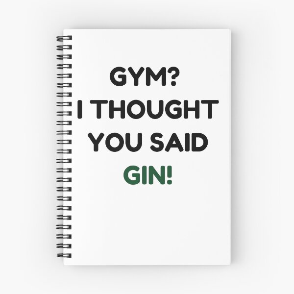 Item preview, Gym? I Thought You Said Gin! designed and sold by StiickitLLC.